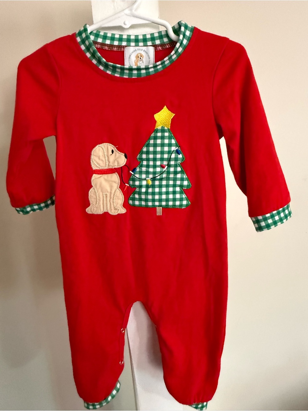 Smocking Dog Boutique Christmas Romper
